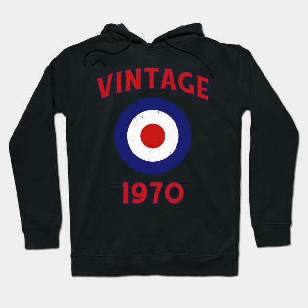 Mod Vintage 1970 Hoodie by marieltoigo